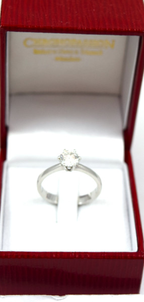 Solitär-Diamantring 0,79 ct. VERKAUFT!