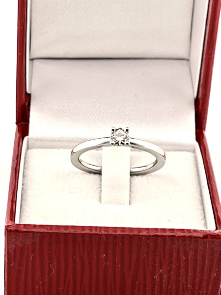 Meister-Ring mit Diamant 0,22 ct., neu-ungetragen