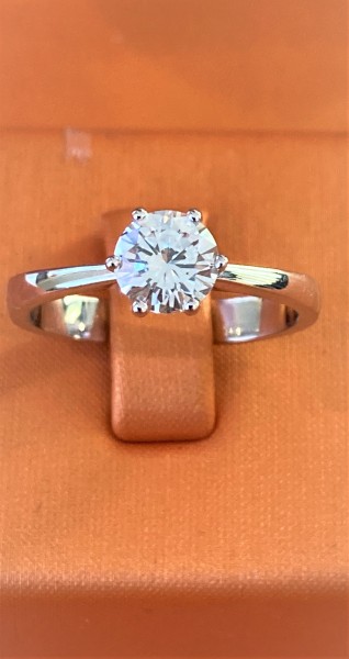 Solitär-Diamantring Certified Pre-Owned, VERKAUFT!