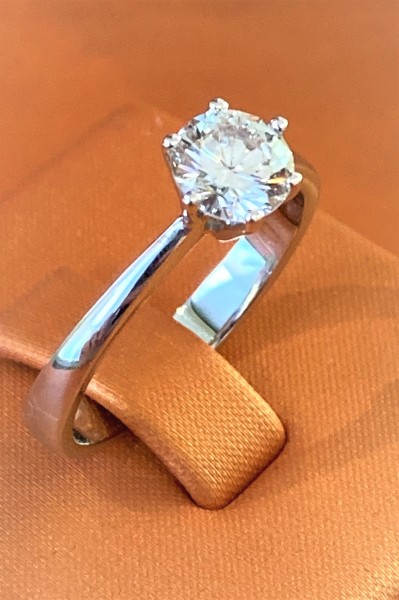 Solitär-Diamantring Certified Pre-Owned, VERKAUFT!