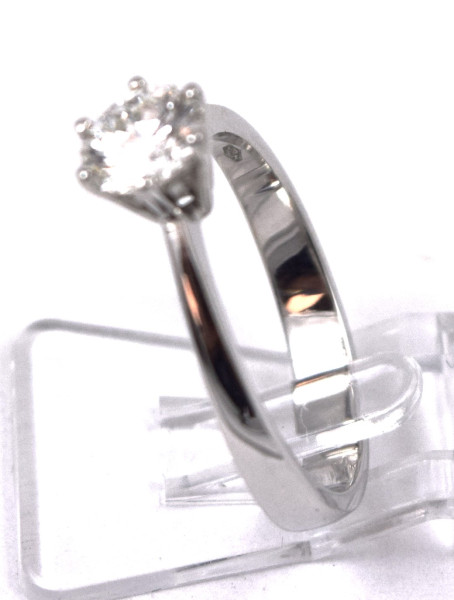 Solitär-Diamantring 0,79 ct. VERKAUFT!